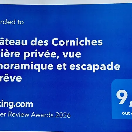 Chateau Des Corniches Riviere Privee, Vue Panoramique Et Escapade De Reve Vakantiehuis *